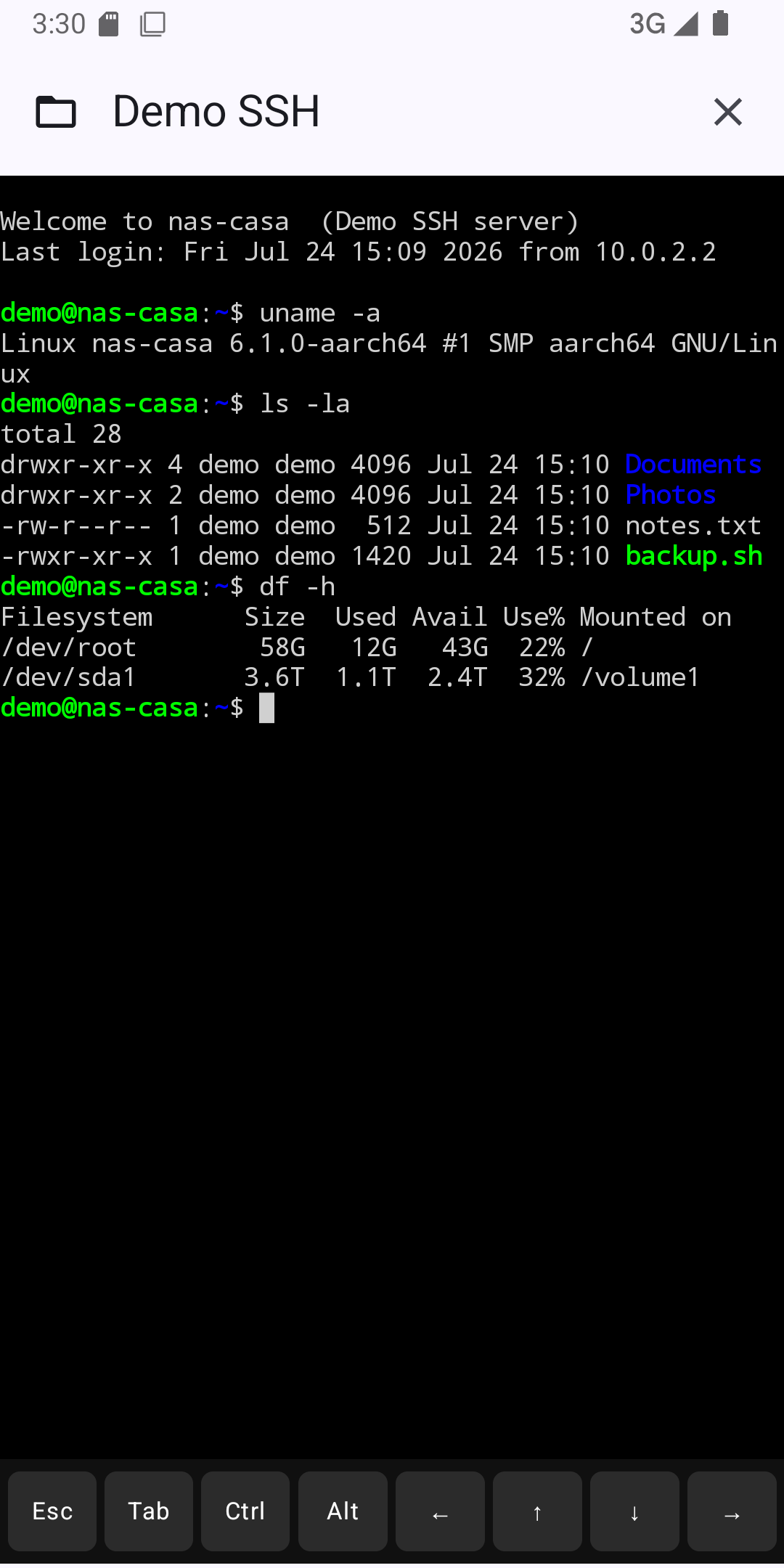 Terminal SSH